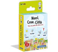 Clementoni - Noms, Choses, Ville Jeu de Tableau, 7 - 99 Ans, Multicolore, 16563