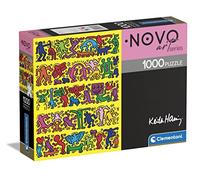 Clementoni- Novo Art Series Keith Haring-1000 Pièces-Puzzle, Divertissement pour Adultes-Fabriqué en Italie, 39755