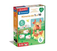 Clementoni Numéros de 1 à 10 - Jeu éducatif pour Apprendre à Compter, mathématiques et Animaux pour Enfants à partir de 3 Ans, 55447