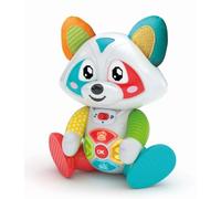 Clementoni - Oliver, Le Raton Laveur Joueur dès 2 Ans - Compagnon de Jeu interactif - Activités Amusantes - 3 Modes de Jeu : émotions, Histoires et Repas