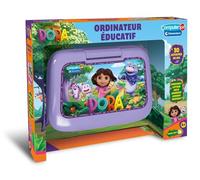 Clementoni - Ordinateur éducatif interactif Dora l’Exploratrice - 30 activités ludiques pour Apprendre Lettres, Chiffres, logique et Musique - Jouet éducatif Enfant 4 Ans+