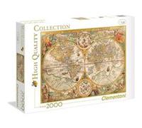 Clementoni Panorama Jigsaw historique Carte du monde 2000 pièces multicolore G