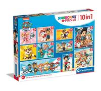 Clementoni Puzzle 20270 Supercolor Pat' Patrouille 10 en 1 - 3×18 4×30 2×48 1×60 pièces dès 4 ans