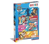 Clementoni Puzzle PAT'PATROUILLE 60 pièces – Éducatif, Environnemental, Format portrait 42x62 cm