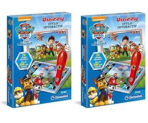 Clementoni Paw Patrol Activités Educative Quizzy-Pat'Patrouille, 52090 (Lot de 2)