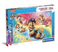 Clementoni- Paw Patrol Brilliant Pat'Patrouille-104 Pièces, Enfants 6 Ans, Puzzle Dessin Animé-Fabriqué en Italie, 20190