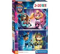 Clementoni Paw Patrol The Mighty Movie Puzzle 2X20, Supercolor, Puzzle pour Enfants, Fabriqué en Italie, Multicolore, 24805