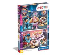 Clementoni Paw Patrol The Mighty Movie Puzzle 2X60, Supercolor, Puzzle pour Enfants, Fabriqué en Italie, Multicolore, 21626