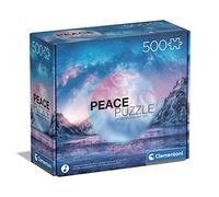 Clementoni | Peace Puzzle 500 Pièces pour Adultes 14 Ans+| Paysage Relaxant | Papier Anti-Reflet | Playlist Spotify |Jeu de Société| 49 x 36 cm | Fabriqué en Italie