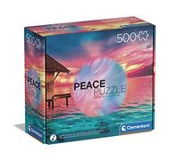 Clementoni - Puzzle 500 pièces - Peace (Living The Present) - Ambiance zen - Carton recyclé FSC