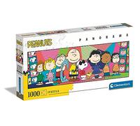 Clementoni- Peanuts Panorama Peanuts-1000 Pièces-Puzzle, Divertissement pour Adultes-Fabriqué en Italie, 39805
