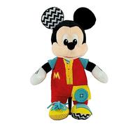 Clementoni - Peluche Montessori - Habille Baby Mickey - Jeu Interactif et Stimulant - Developpe ta Motricité et Concentration - pour Enfant