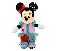 Clementoni - Peluche Montessori - Habille Baby Minnie - Jeu Interactif et Stimulant - Developpe ta Motricité et Concentration - pour Enfant