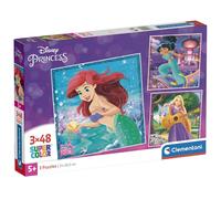 Clementoni Pièces De Puzzle 3x48 Princesses Disney