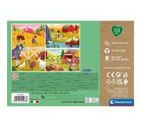 CLEMENTONI Play For Future Puzzle Animaux de la ferme 3x48 pièces