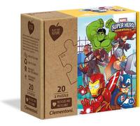 Clementoni Play for Future Puzzle - Marvel Superheroes (2 x 20 pièces)