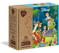 Clementoni Play for Future Puzzle - Peter Pan & Livre de la jungle (2 x 20 pièces)