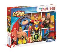 Clementoni- Power players-60 Maxi pièces-Puzzle Enfant-fabriqué en Italie, 4 Ans et Plus, 26458
