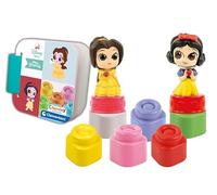 Clementoni Princess Soft Clemmy-Coffret Disney Princesse-Premières, Briques De Construction, Bloc Souple 6 Mois, D'Éveil, Bébé Jouet, Jeu Premier Âge, Fabriqué en Italie, 17843, Multicolore