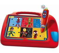 Clementoni - Pupitre Spidey - Jeu éducatif - Découvre les formes, les couleurs, les chiffres, l'espace et les dimensions - Dés 4