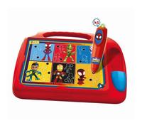 Clementoni - Pupitre Spidey - Jeu éducatif - Découvre les formes, les couleurs, les chiffres, l'espace et les dimensions - Dés 4