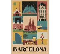 Clementoni puzzel 1000 STYLE IN THE CITY BARCELONA COMPACT BOX- =2024=
