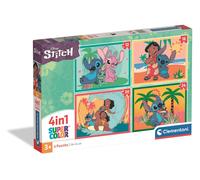 Clementoni - Puzzel 4-in-1 Supercolor, voor kinderen vanaf 3 jaar, verschillende