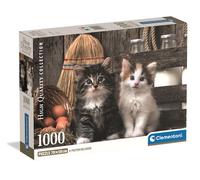 Clementoni - Puzzle pour Adultes 1000 Pièces, HQC Lovely Kittensc Fabriqué en Italie, 39943