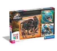 Clementoni Puzzel Square Jurassic World 3 Puzzel Met 48 Stukjes - Supercolor Puz