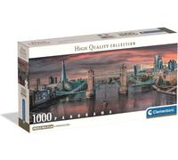Clementoni puzzle 1000 PANORAMA HQC ACROSS THE RIVER THAMES COMPACT BOX =2025= (en anglais)