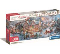 Clementoni - Puzzle Préparation de Noël Compact de 1000 pièces Panorama - Designs Tendances, Une Impression de Qualité - Stimule Le Sens de la Logique et la Motricité Fine - 14+ - Fabriqué en Italie