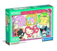 Clementoni Puzzle 1000 pièces Hello Kitty – 70 x 50 cm – Idée cadeau – 14 ans et +