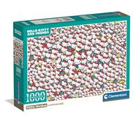 Clementoni - Puzzle 1000 Pièces Impossible Hello Kitty - 14 Ans et + - Jeu de société défi Expert Kawaii - Idée Cadeau