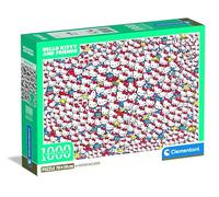 Clementoni - Puzzle 1000 Pièces Impossible Hello Kitty - 14 Ans et + - Jeu de société défi Expert Kawaii - Idée Cadeau