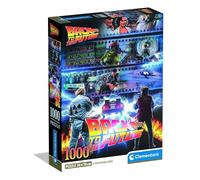 Clementoni - Puzzle 1000 pièces «Retour vers le Futur» - 14 ans+ - Film culte, Idée cadeau