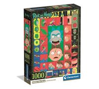 Clementoni - Puzzle 1000 Pièces Rick and Morty - 14 Ans et + - Jeu de société série culte - Idée Cadeau