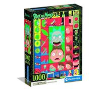 Clementoni - Puzzle 1000 Pièces Rick and Morty - 14 Ans et + - Jeu de société série culte - Idée Cadeau