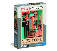 Clementoni – Puzzle 1000 pièces «Style in The City New York» – 14 ans et + – Paysage urbain chic