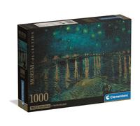 Clementoni Puzzle 1000 pièces - Van Gogh : La Nuit Étoilée sur le Rhône