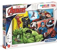 Clementoni supercolor Avengers puzzle 104 pièces Multicolore G