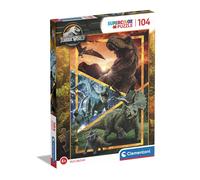 CLEMENTONI Puzzle 104 pièces Jurassic World Super Color, Dès 6 ans