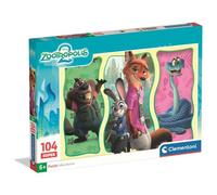 Clementoni Puzzle 104 pièces Super - Zootopie 2