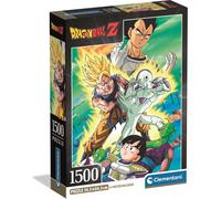 Clementoni - Puzzle 1500 pièces pour adultes et garçons, illustration Dragon Ball avec poster inclus, de la série animée, Compact Box, idée cadeau pour femmes et hommes, Italy, 59,5 x 84,5