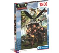 CLEMENTONI Puzzle 180 Super Color Comment dresser votre dragon 29793