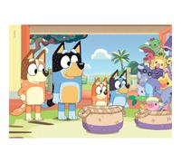 Clementoni Puzzle 2x20 pièces Bluey 24807 - Double puzzle pour enfant, 27 x 19 cm, à partir de 3 ans
