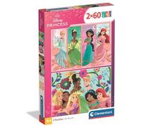 Clementoni Puzzle 2x60 pièces - Disney Princess