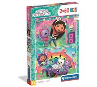Clementoni Puzzle enfant Gabby'S Dollhouse 2x60 pièces Fabriqué en Italie 24819