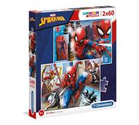 Clementoni Puzzle 2x60 Pièces Super Color 4 27x19cm) MARVEL SPIDERMAN