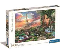 Clementoni Puzzle 3000 pièces - Paris Dreams - Découvrez le charme de la Principauté de l'Amour dans chaque pièce du puzzle Le moyen idéal pour se détendre et passer du temps ensemble.
