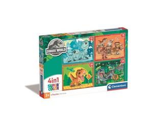 CLEMENTONI Puzzle 4 en 1 Jurassic World
